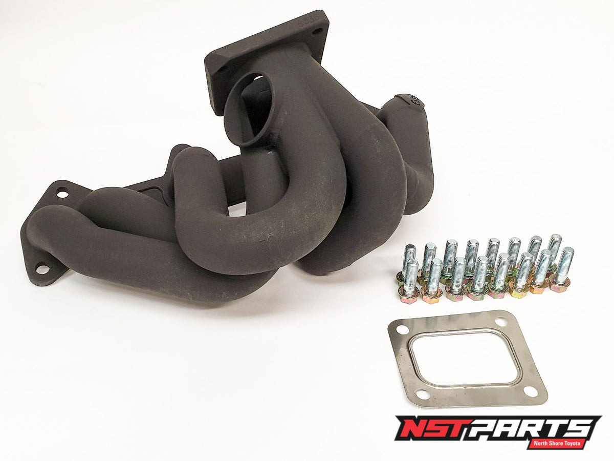 6Boost Turbo Exhaust Manifold / 2JZGE / T3 Twin-scroll / Single Turbo