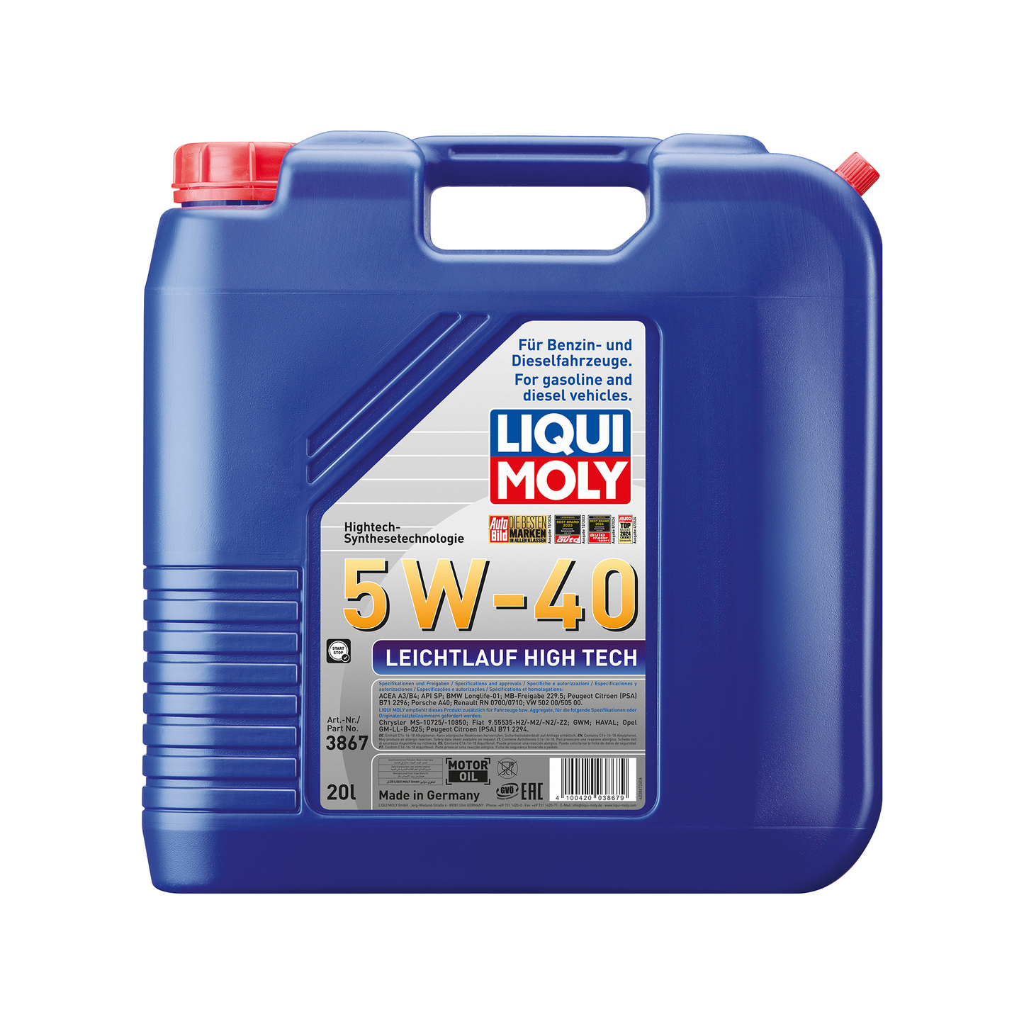 LIQUI MOLY LEICHTLAUF HIGH TECH 5W-40 20L