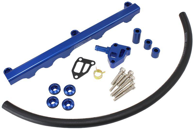 AEROFLOW NISSAN S14 AND S15 SR20 BILLET EFI FUEL RAIL - BLUE (AF64-2122)