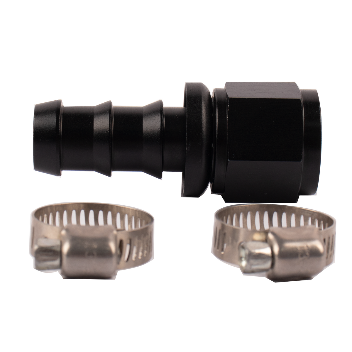 PSR Push‑Lock Barb Hose Fitting — -10AN (Straight & 45°)
