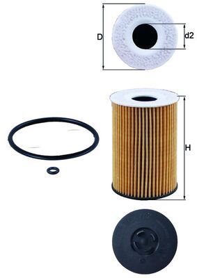 MAHLE OX787D Oil Filter