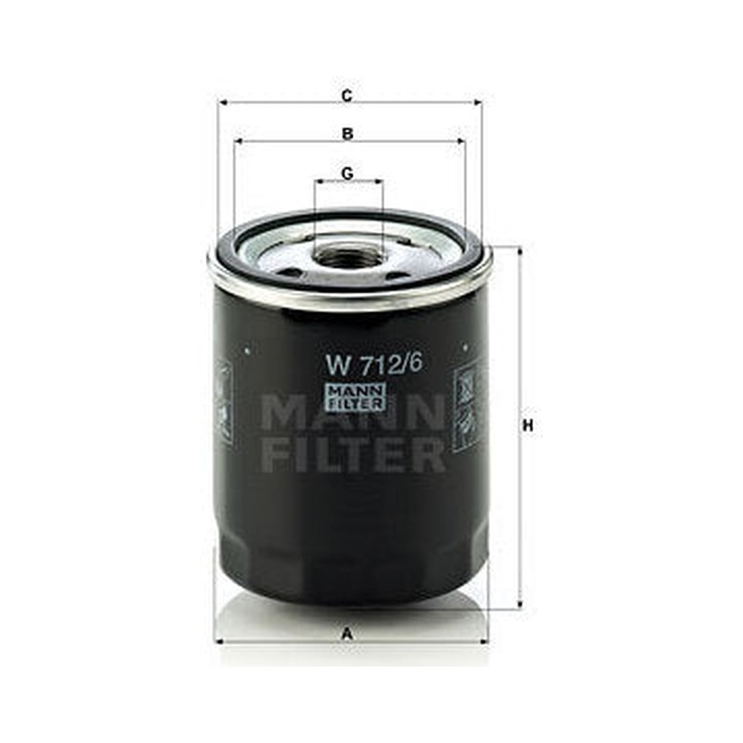 BMW Oil Filter - Mann 11421258038