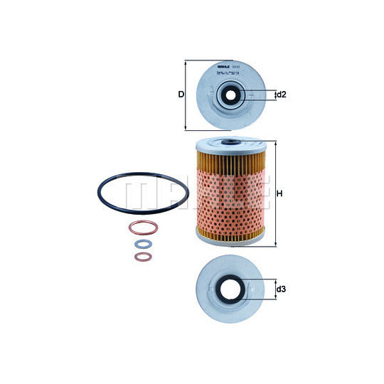 Mercedes Engine Oil Filter Kit - Mahle 0001800609