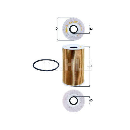 Porsche Engine Oil Filter - Mahle OX1281DECO