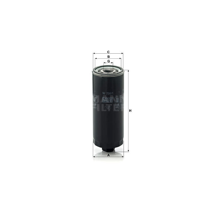 Audi Oil Filter - Mann W735/1