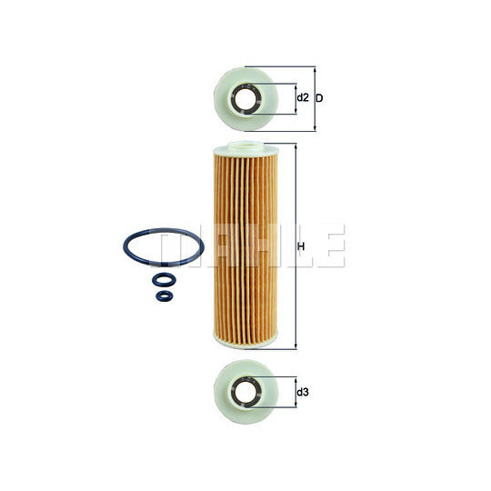 Mercedes Engine Oil Filter - Mahle 2711800009