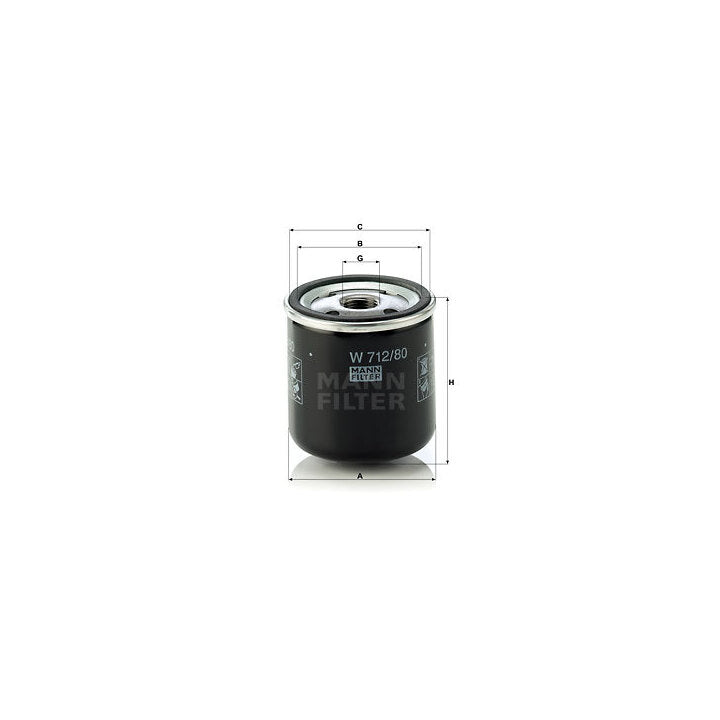 Saab Engine Oil Filter - Mann W712/81