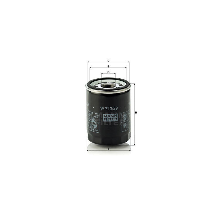 Jaguar Land Rover Engine Oil Filter - Mann LR031439