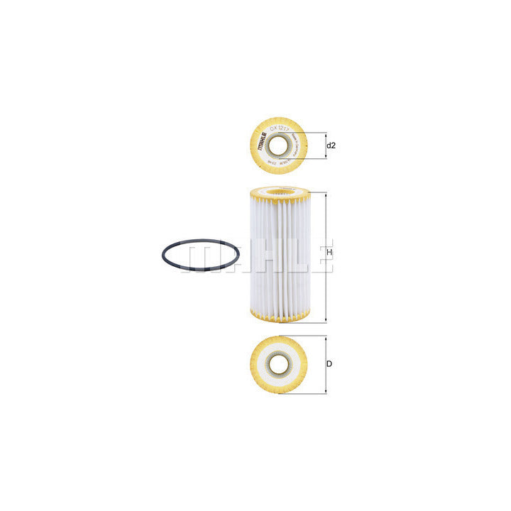 Audi VW Engine Oil Filter - Mahle OX1217D