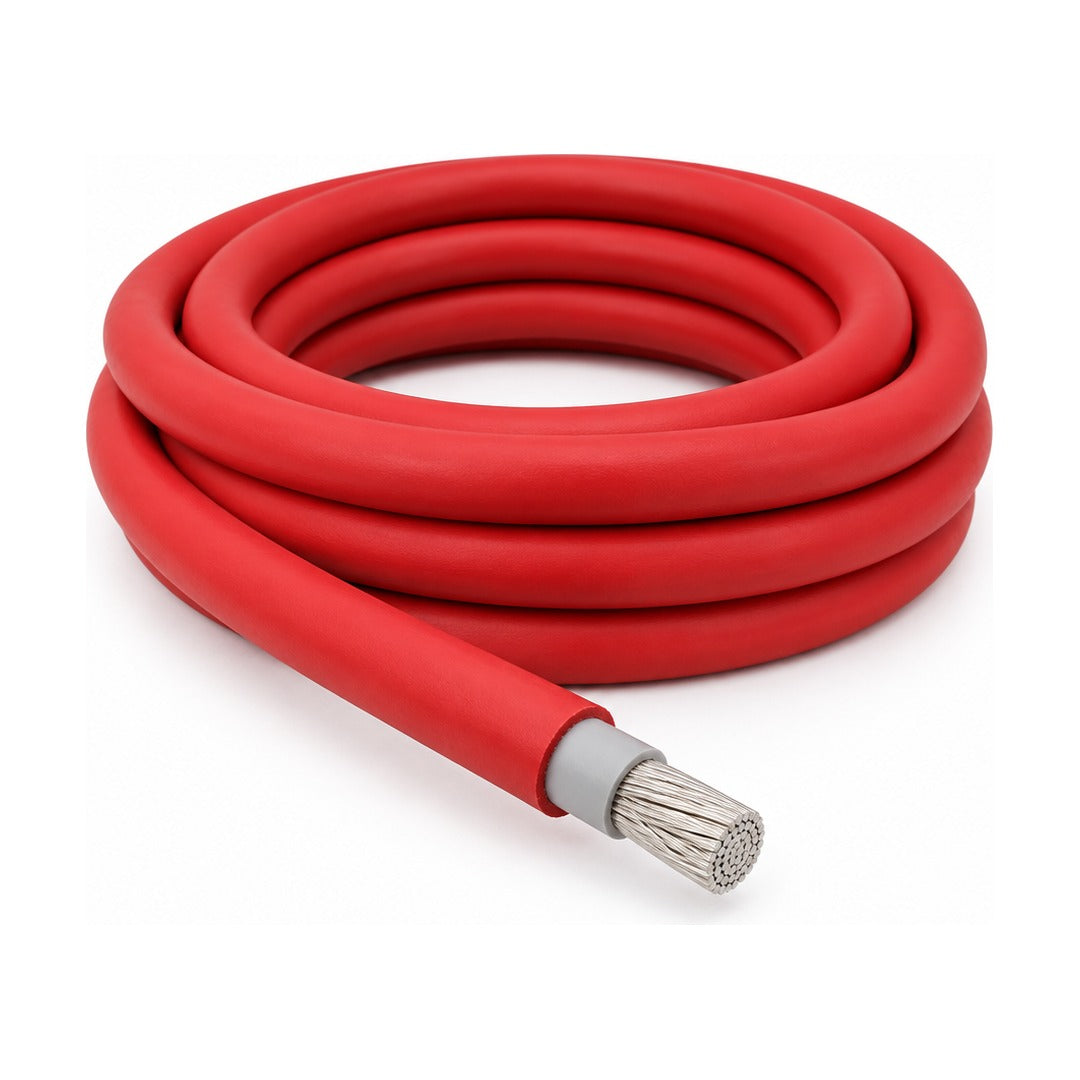 35mm2 Red DC Battery Cable - Double Insulated Tinned Copper (Per Metre)