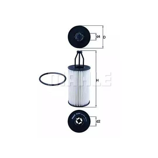 Mercedes Oil Filter Kit - Mahle/Behr 2761800009