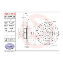 Brembo Xtra Front Drilled Brake Disc 293mm - Subaru Impreza, Forester, Outback (NZ: Forester SG, Impreza GD / GG, Impreza GC8 / GF8, Outback BP) | 09.9077.1X