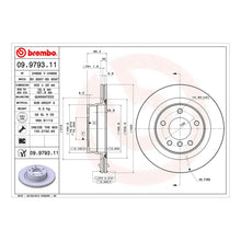 Brembo Rear Brake Disc 300mm - BMW 3 Series E90/E91/E92/E93/F30/F31/F34, 1 Series E81/E87/E88/F20/F21, 2 Series | 09.9793.11 – image 2