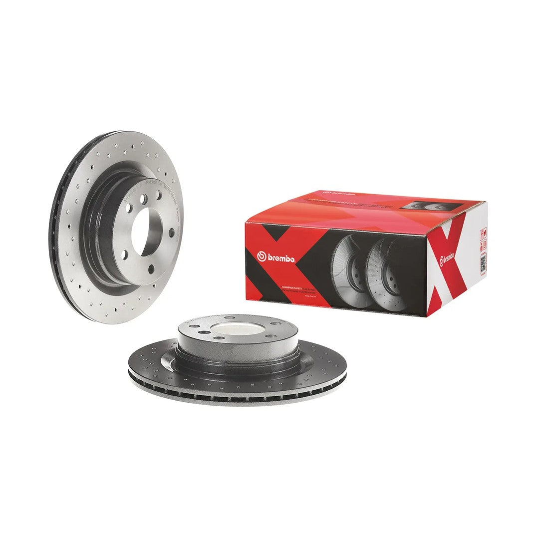 Brembo Xtra Rear Drilled Brake Disc 300mm - BMW 3 Series E90/E91/E92, F30/F31, 1/2/4 Series E87/F20/F22/F32 | 09.9793.1X