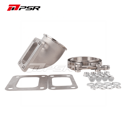 Pulsar PSR 90 Degree Elbow Adapter T3/T4 3” Vband Stainless Steel -OLDWPCS