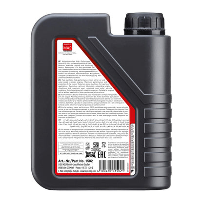LIQUI MOLY MOTORBIKE 4T SYNTH 10W-50 STREET RACE 1L