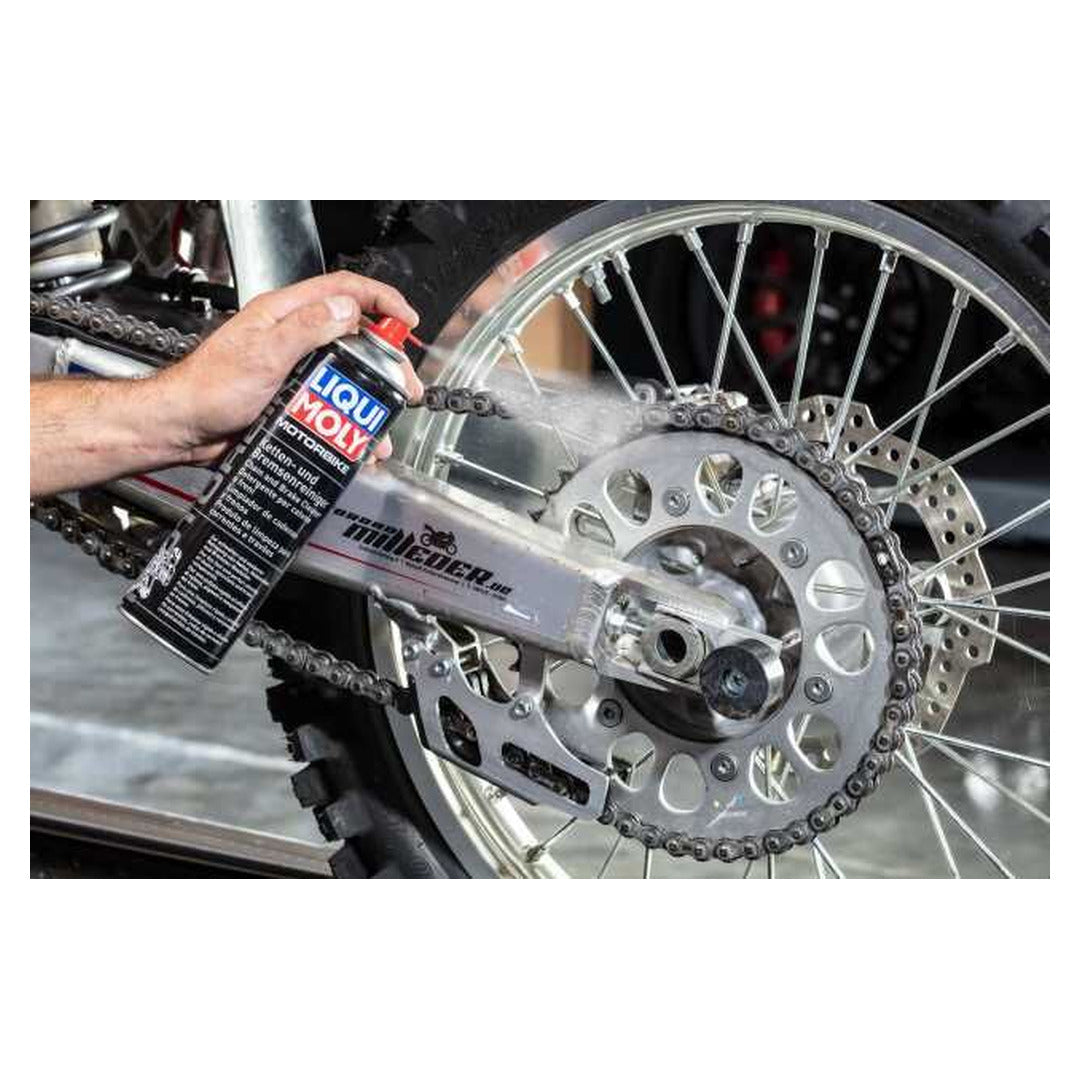 LIQUI MOLY MOTORBIKE CHAIN AND BRAKE CLEANER 500ML