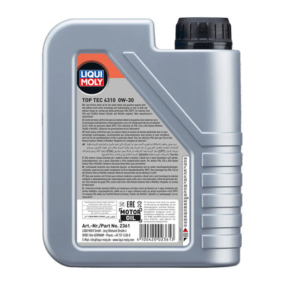 LIQUI MOLY TOP TEC 4310 0W-30 1L