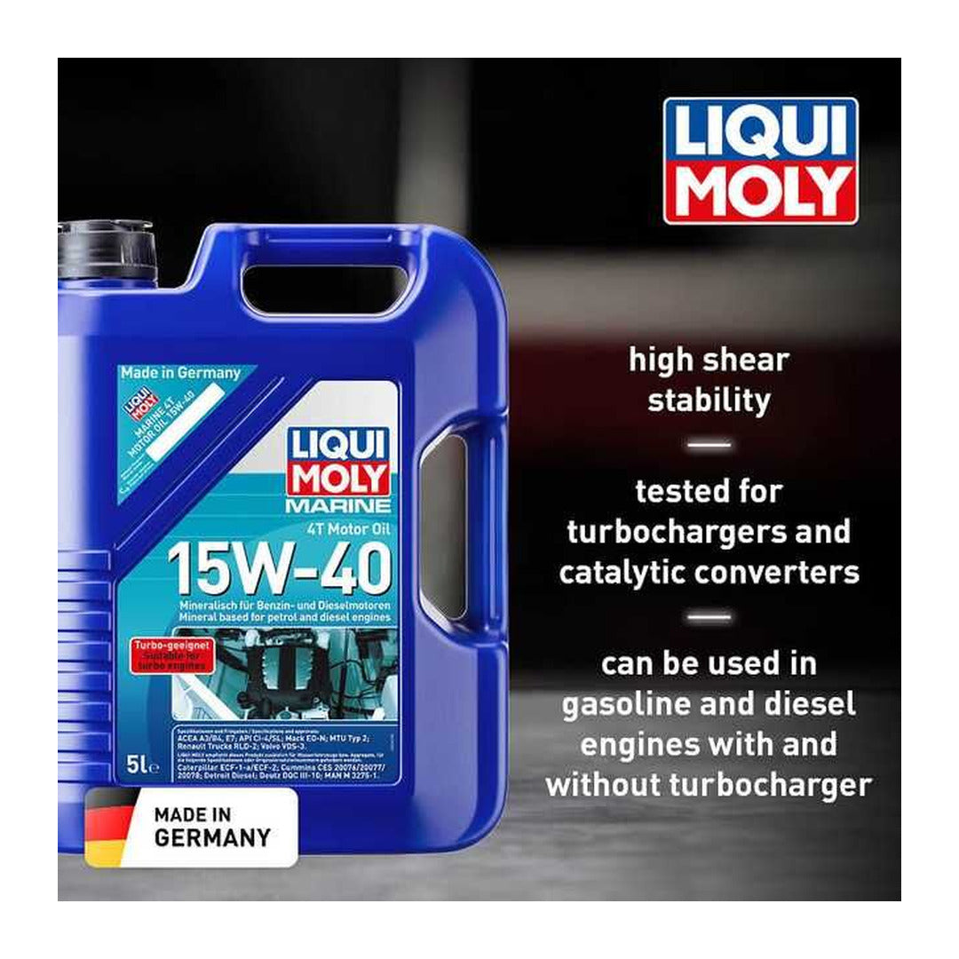 LIQUI MOLY MARINE 4T MOTOR OIL 15W-40 5L