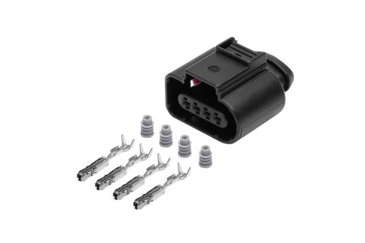 4 Pole connector housing , VAG, 1.5 mm MCP terminals (8K0973704)