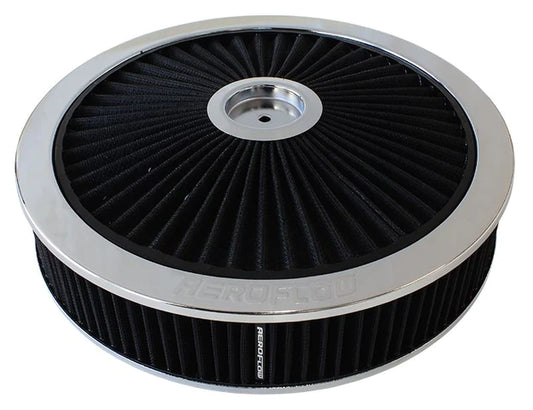 Chrome Full Flow Air Filter Assembly with 1-1/8" Drop base AF2851-3040