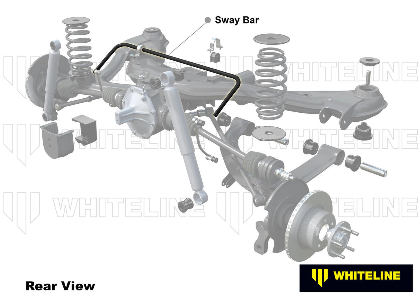 Whiteline Rear Sway Bar - 16mm 3 Point Adjustable to Suit BMW 3 Series E30 | BBR36Z