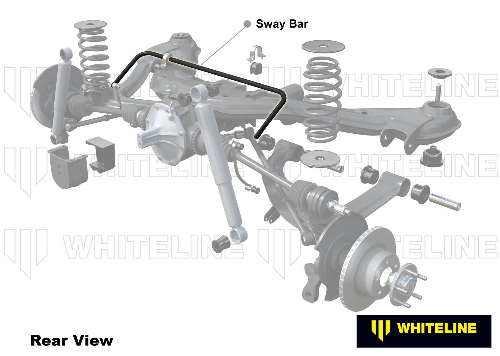 Whiteline Rear Sway Bar - 16mm 3 Point Adjustable to Suit BMW 3 Series E30 | BBR36Z