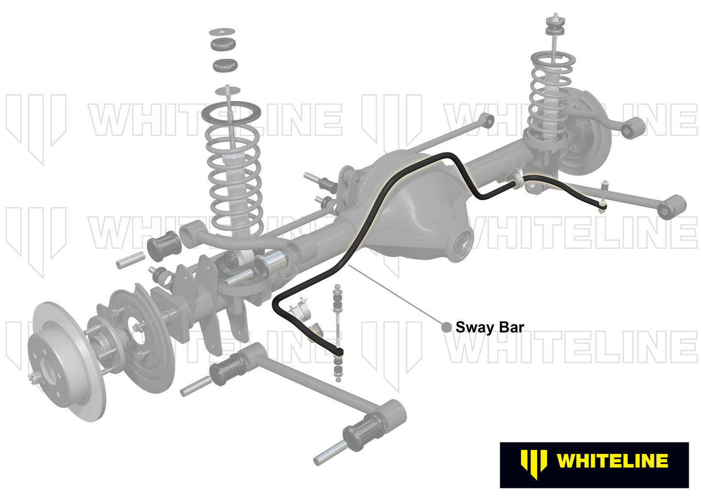 Whiteline Rear Sway Bar - 24mm Non Adjustable to Suit Ford Falcon/Fairlane XE-EL | BFR35