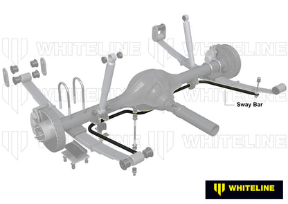 Whiteline Rear Sway Bar - 20mm Non Adjustable to Suit Ford Falcon XR-XD wagon, ute, van and Fairlane