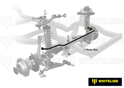 Whiteline Front Sway Bar - 24mm Non Adjustable to Suit Holden H Series HD, HR | BHF5