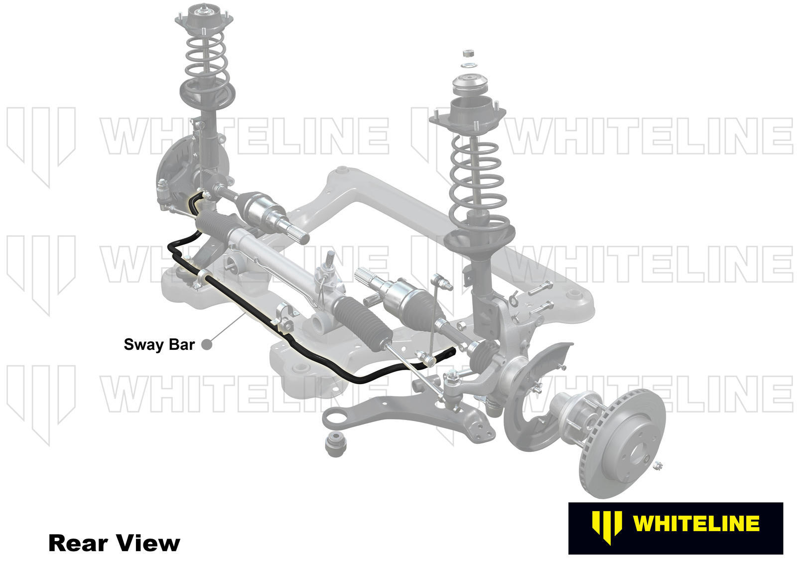 Whiteline Front Sway Bar - 24mm 2 Point Adjustable to Suit Hyundai I30 N PD Hatch and Fast Back | BH