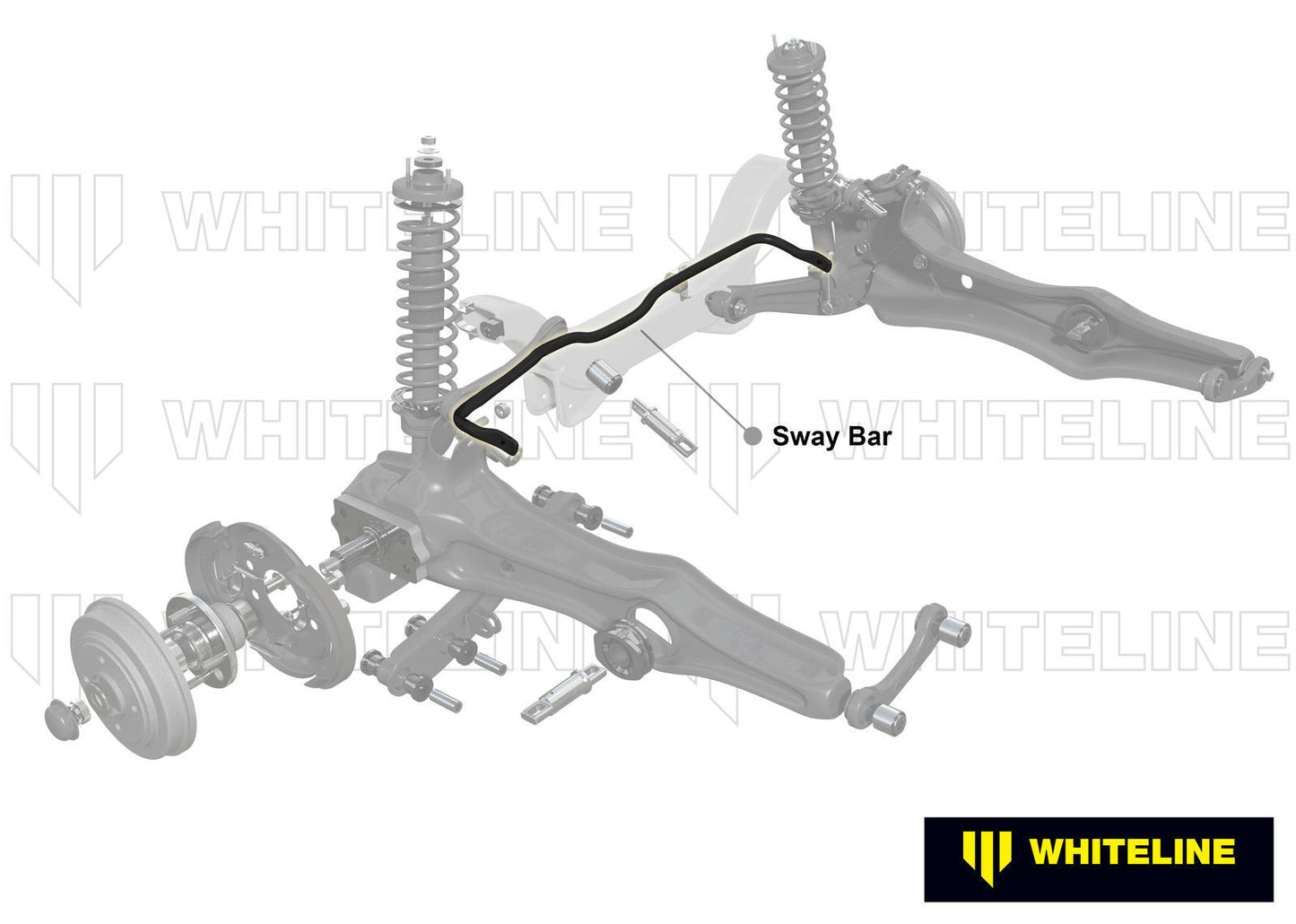 Whiteline Rear Sway Bar - 22mm 2 Point Adjustable to Suit Honda Civic V, VI Gen and Integra DC2 | BH