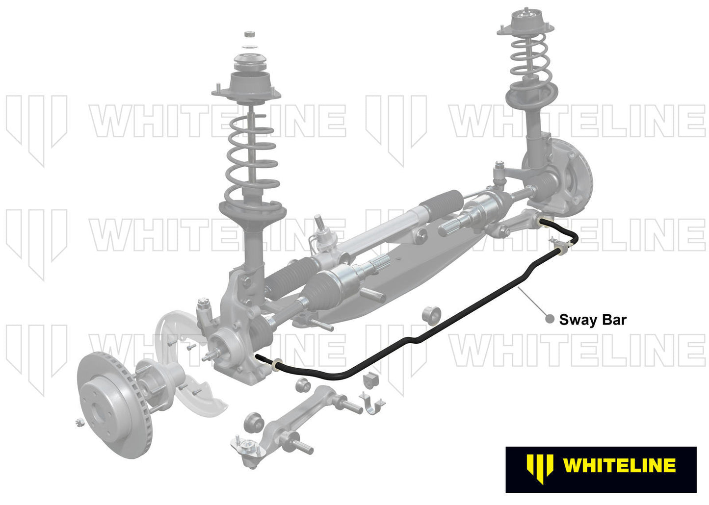 Whiteline Front Sway Bar - 24mm Non Adjustable to Suit Mazda RX-2, RX-3 | BMF92