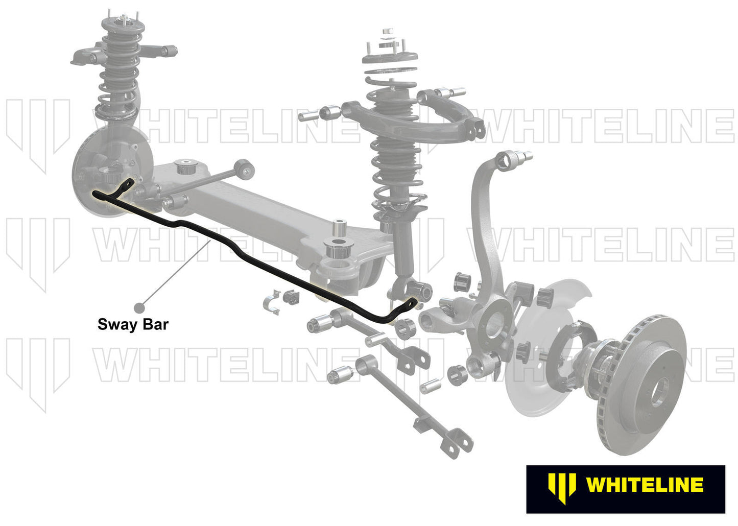 Whiteline Rear Sway Bar - 26mm 3 Point Adjustable to Suit Mitsubishi Galant HG, HH VR4 Awd | BMR60XX