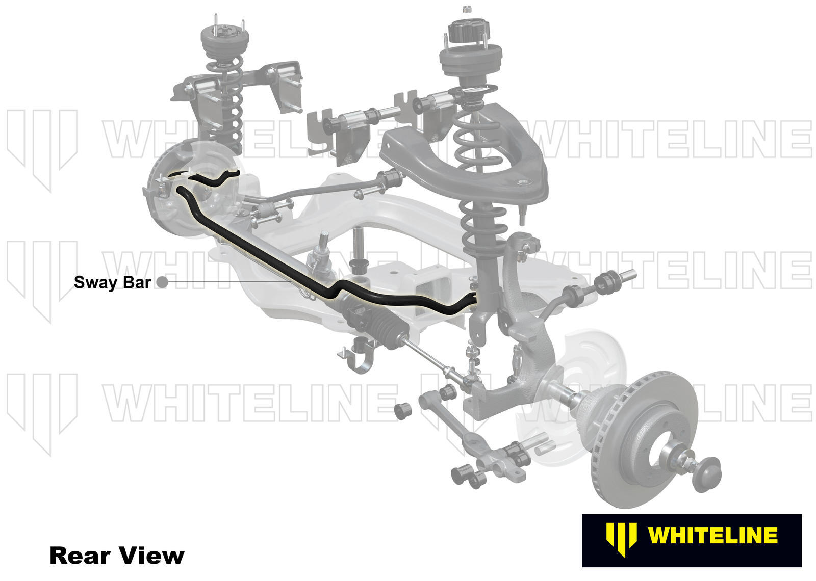 Whiteline Front Sway Bar - 22mm 2 Point Adjustable to Suit Nissan Skyline R32, R33 GTR | BNF27Z