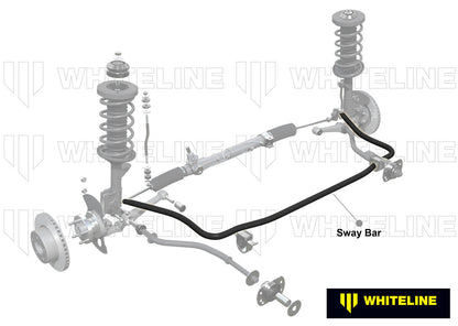 Whiteline Front Sway Bar - 27mm 3 Point Adjustable to Suit Nissan Skyline R31 Sedan and Wagon | BNF3