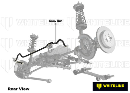 Whiteline Rear Sway Bar - 18mm Non Adjustable to Suit Toyota Corolla AE90 | BTR31