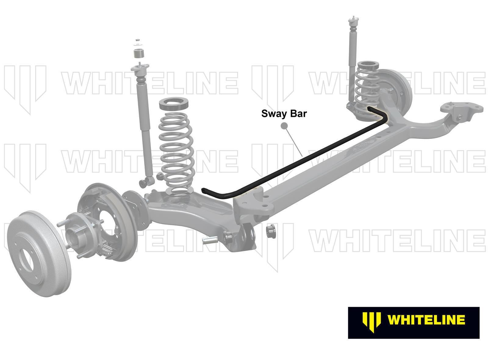 Whiteline Rear Sway Bar - 20mm 3 Point Adjustable to Suit Seat, Skoda and Volkswagen PQ24 | BWR19Z