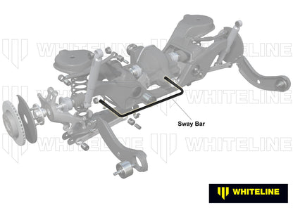 Whiteline Rear Sway Bar - 24mm 2 Point Adjustable to Suit Audi, Seat, Skoda and Volkswagen MQB Awd |
