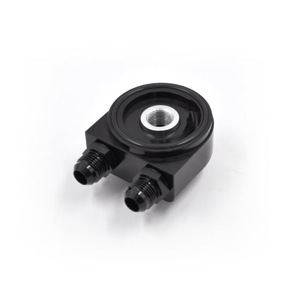Oil Filter Relocation & Cooling Kit Low Profile Block Adaptor Version with Aeroflow Oil Cooler