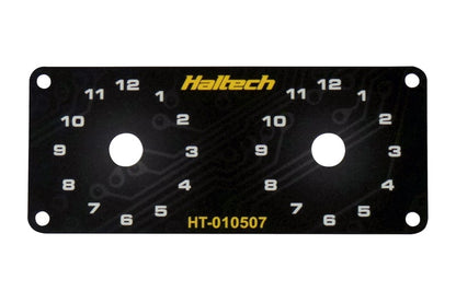 Haltech Dual Switch Panel Only - includes Yellow knob HT-010507