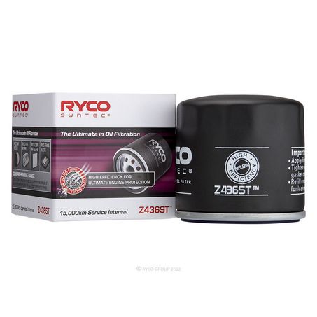 Z436ST - RYCO SYNTEC OIL FILTER SPIN ON