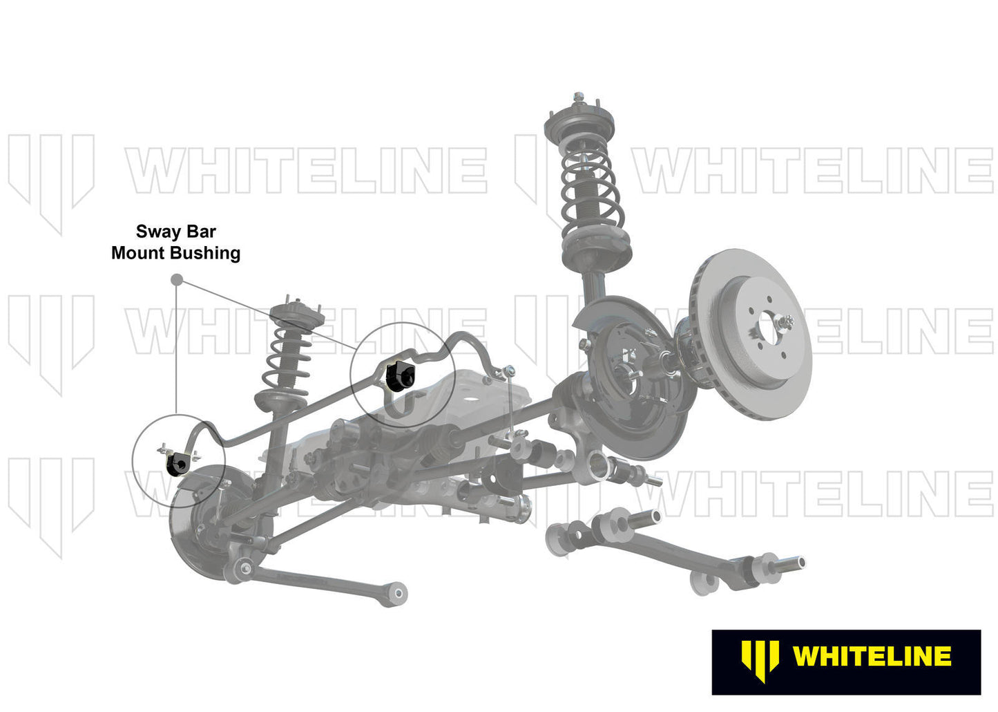Whiteline Rear Sway Bar Mount - Kit 22mm to Suit Subaru Impreza, liberty and Outback | KBR21-22