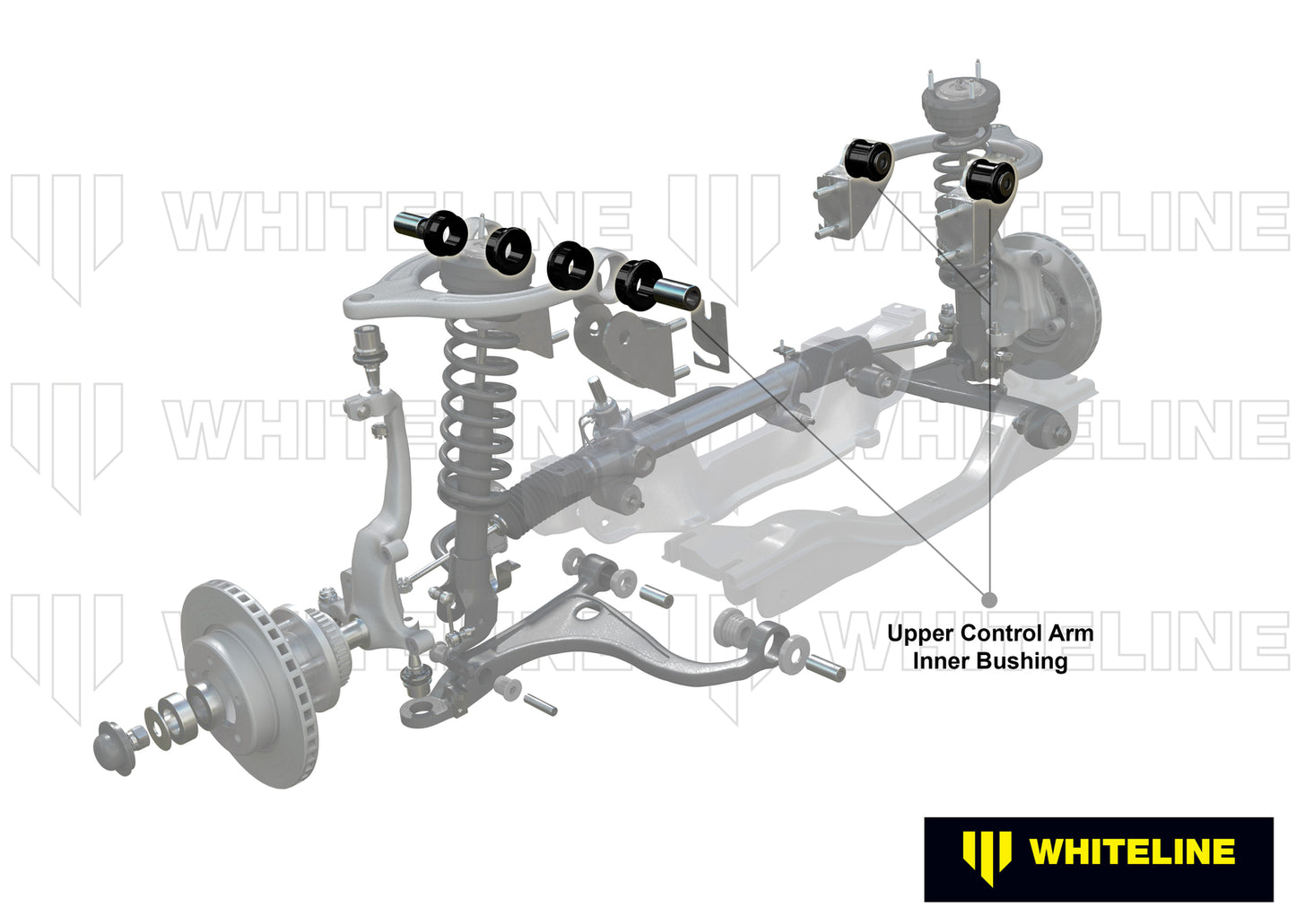 Whiteline Front Control Arm Upper - Bushing Kit Double Offset to Suit Mazda MX-5 NA, NB | KCA452