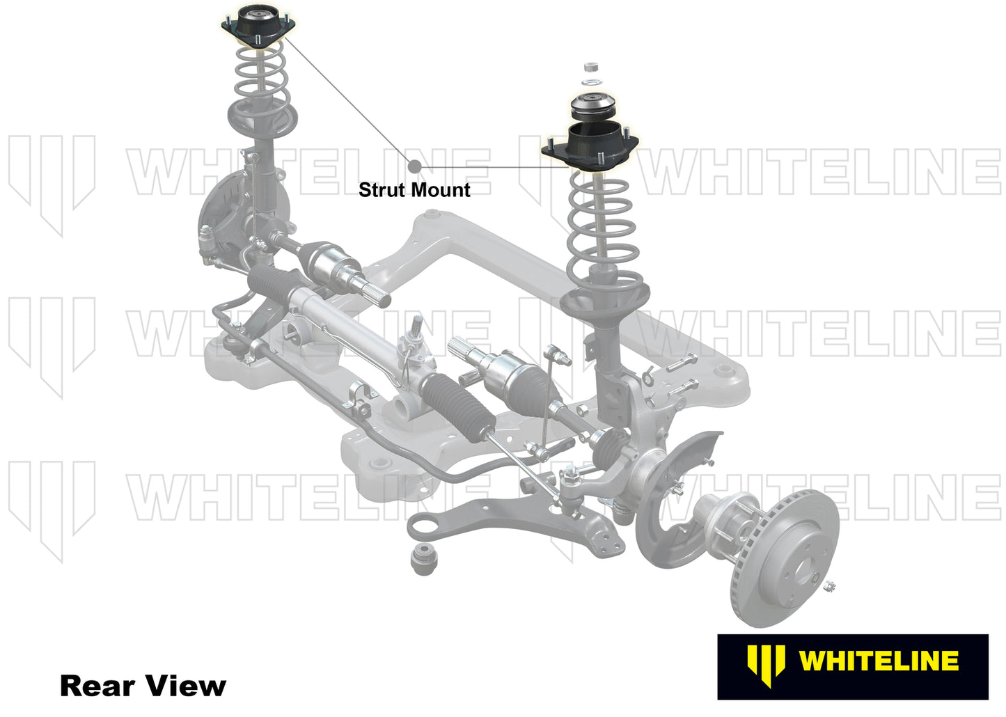 Whiteline Front Strut Mount - Kit to Suit Hyundai I30 incl N, Kona, Veloster and Kia Cerato | KCA478