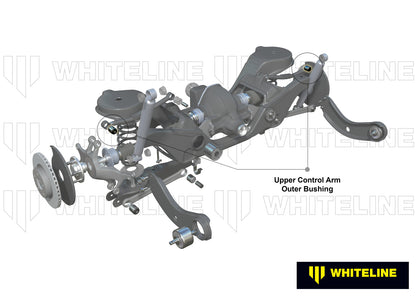 Whiteline Rear Control Arm Upper - Outer Bushing Kit Double Offset to Suit Mazda MX-5 KE, KF, Mazda6