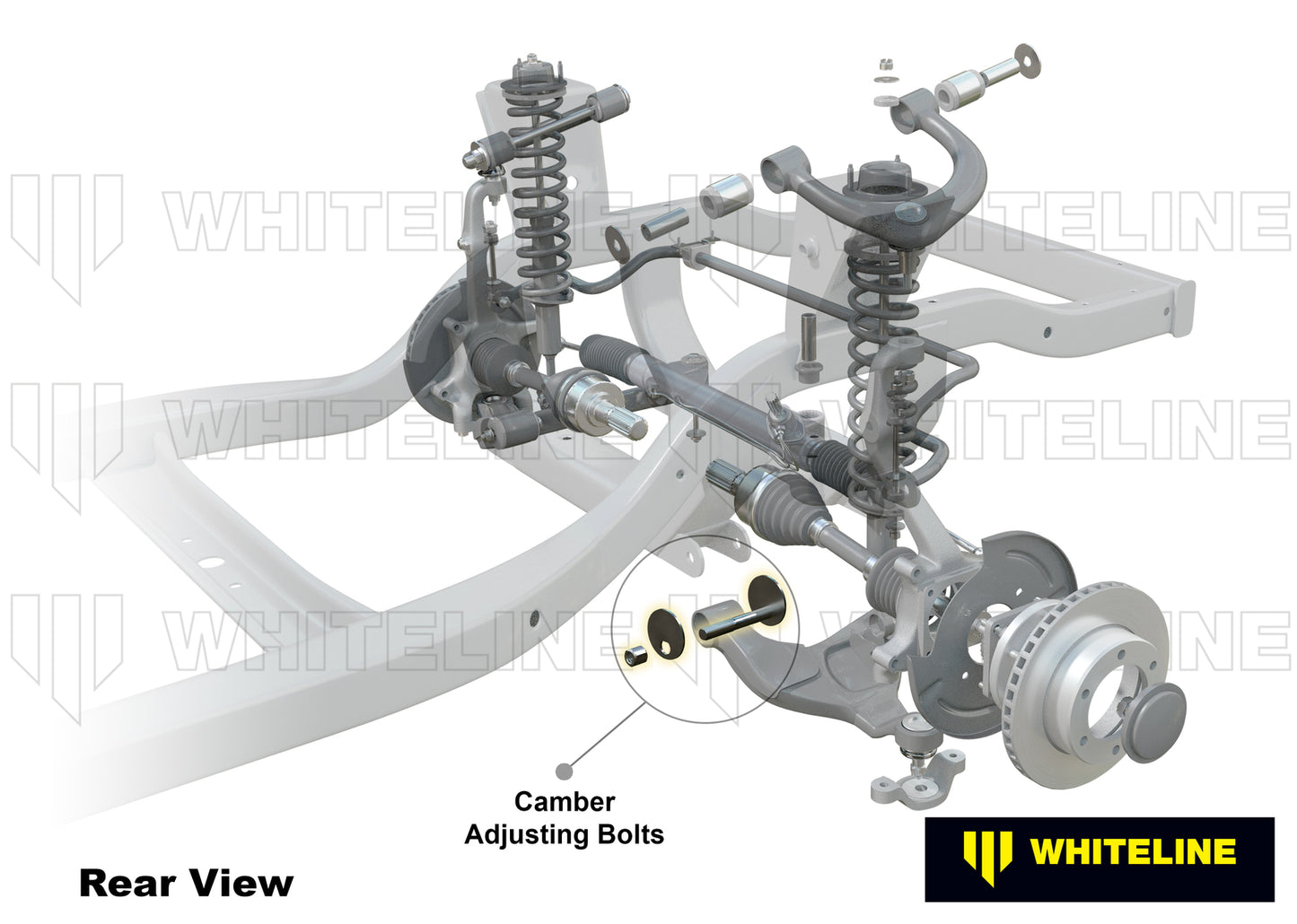 Whiteline Front Control Arm Lower - Inner Camber Bolt Kit to Suit Toyota Prado and 4Runner | KCA490