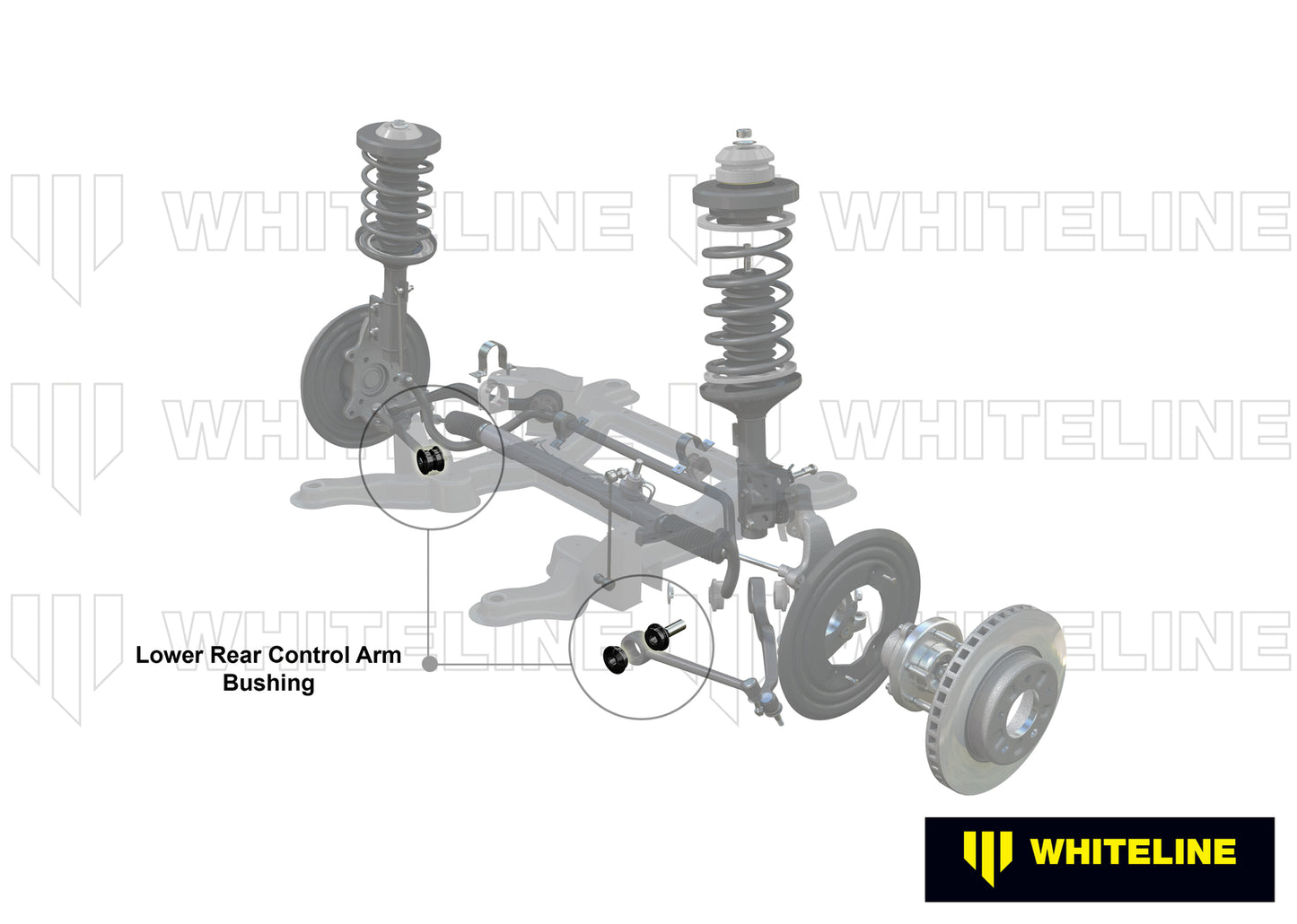 Whiteline Front Control Arm Lower - Bushing Kit Double Offset to Suit Toyota Supra DB42 and BMW Z4 G