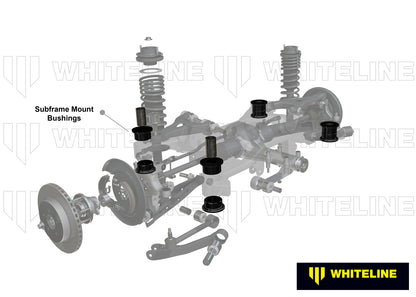 Whiteline Rear Subframe - Bushing Kit to Suit Subaru Impreza GJ, GV incl WRX/STi | KDT910