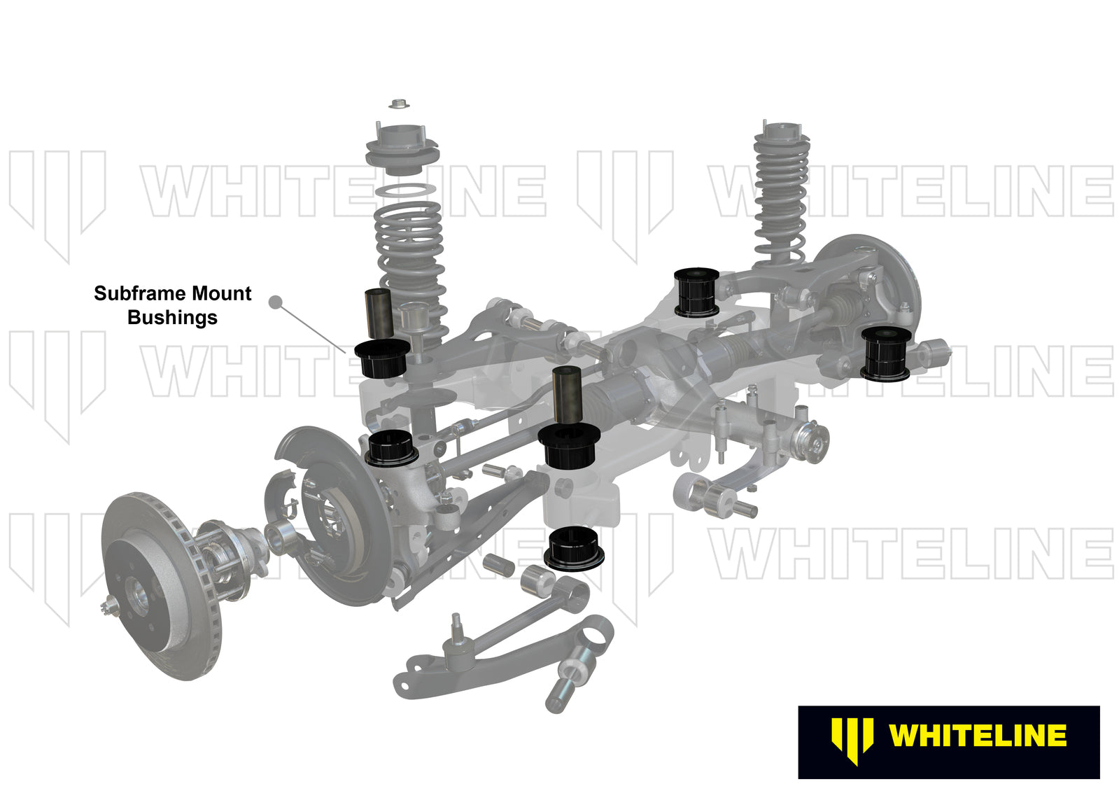 Whiteline Rear Subframe - Bushing Kit to Suit Subaru BRZ and Toyota 86 | KDT922